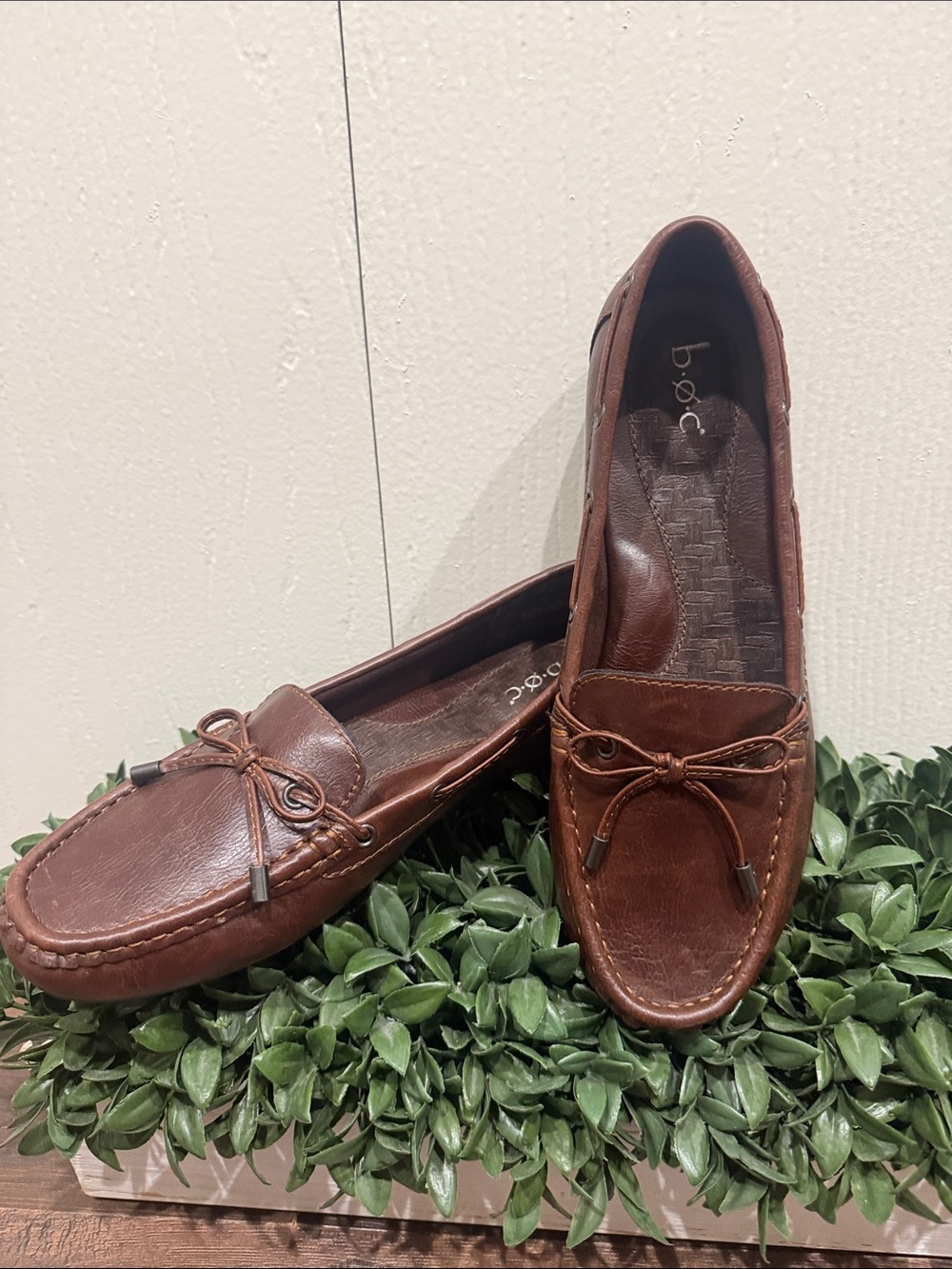 boc Brown Leather Women's Moccasin Loafers Size 8.5